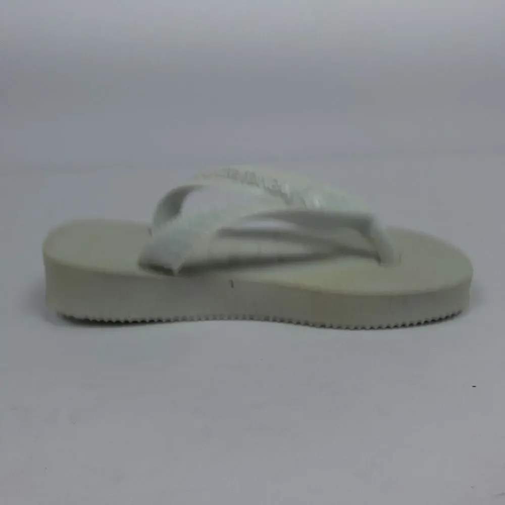 Havaianas Originals Toddler Size 9C White Slip On Casual Flip Flop Sandals